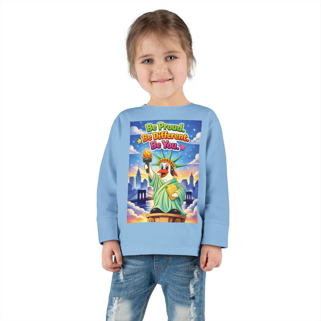 TuBz™ "Be Proud. Be Different. Be You." Toddler T- Shirt - Inspirational Kids Tee