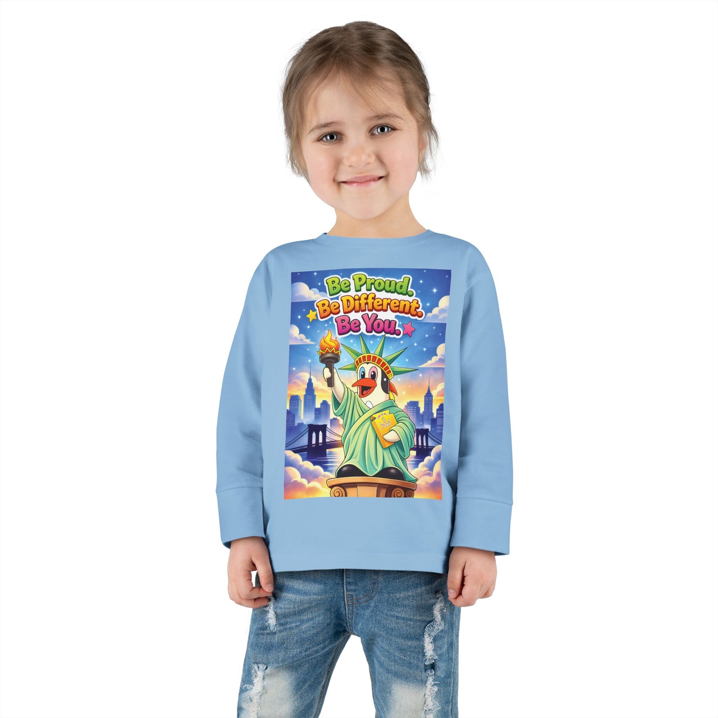 TuBz™ "Be Proud. Be Different. Be You." Toddler T- Shirt - Inspirational Kids Tee