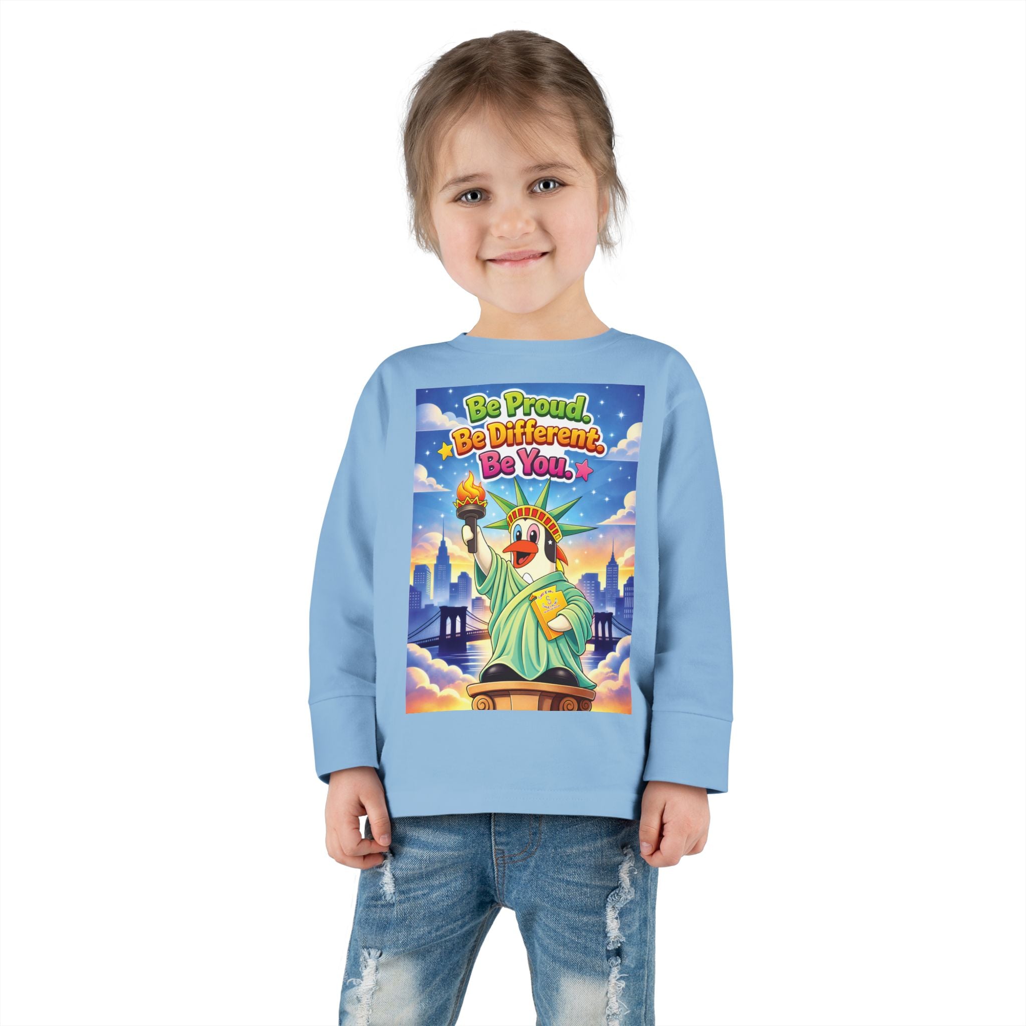 TuBz™ "Be Proud. Be Different. Be You." Toddler T- Shirt - Inspirational Kids Tee