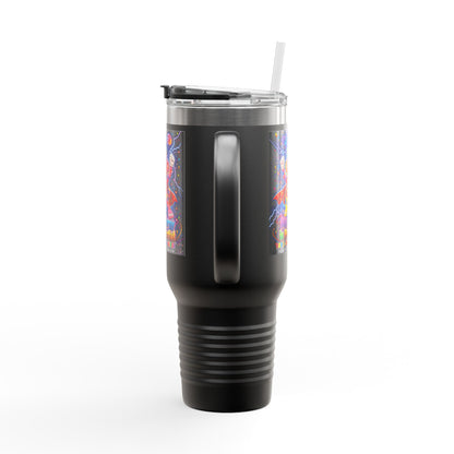 Panz™ Insulated Travel Mug 40oz – "My Energy is Powerful" Graphic Tumbler | Smile Universe Collection