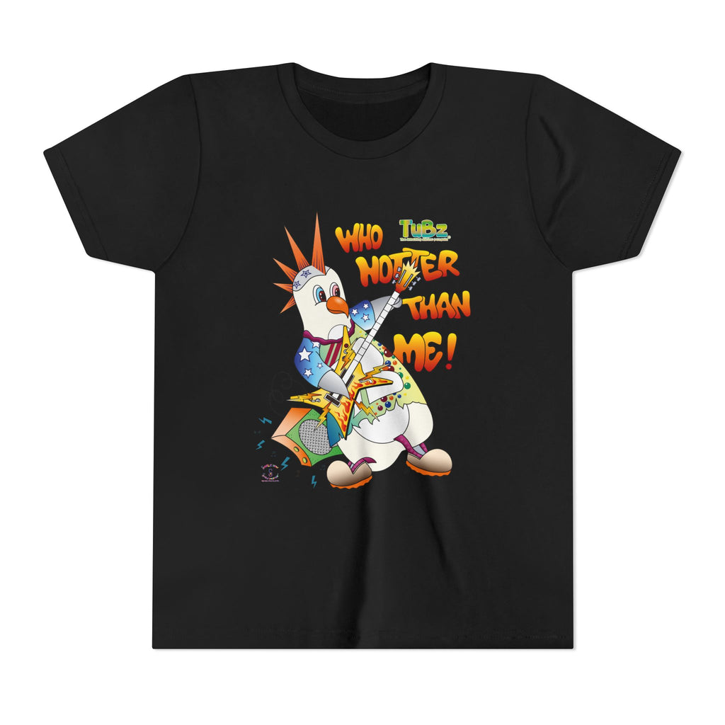 TuBz™ Rockstar Kids T-Shirt - "Who Hotter Than Me!" Graphic Tee | Smile Universe TuBz4Kidz Collection