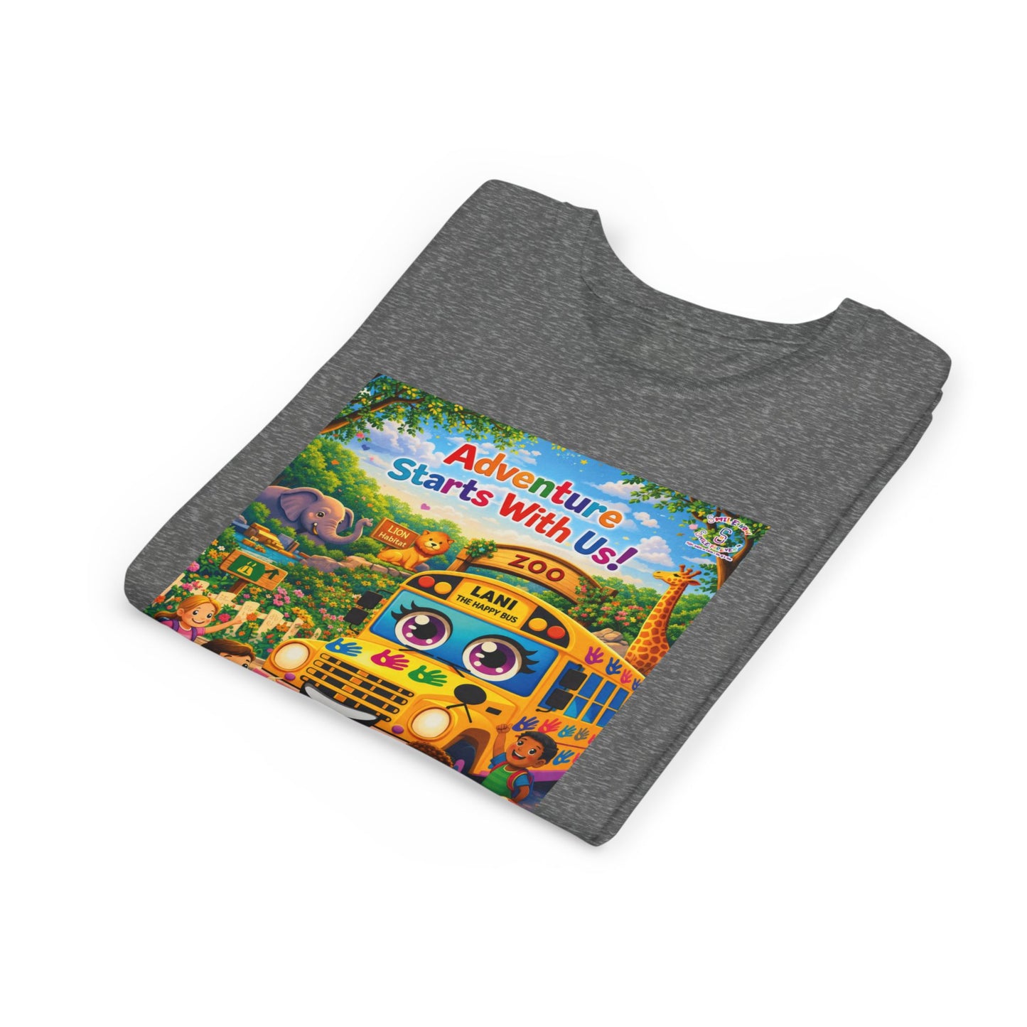 Lani™ Youth Short Sleeve Tee – "Adventure Starts With Us!" Graphic