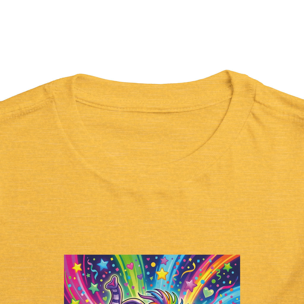 Piklez™ Toddler Short Sleeve Tee – "Born to Celebrate!" Graphic Shirt | Smile Universe Collection