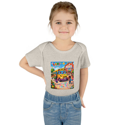 Lani™ Infant Baby Rib Bodysuit – "Let's Sing Happiness Together!" Graphic