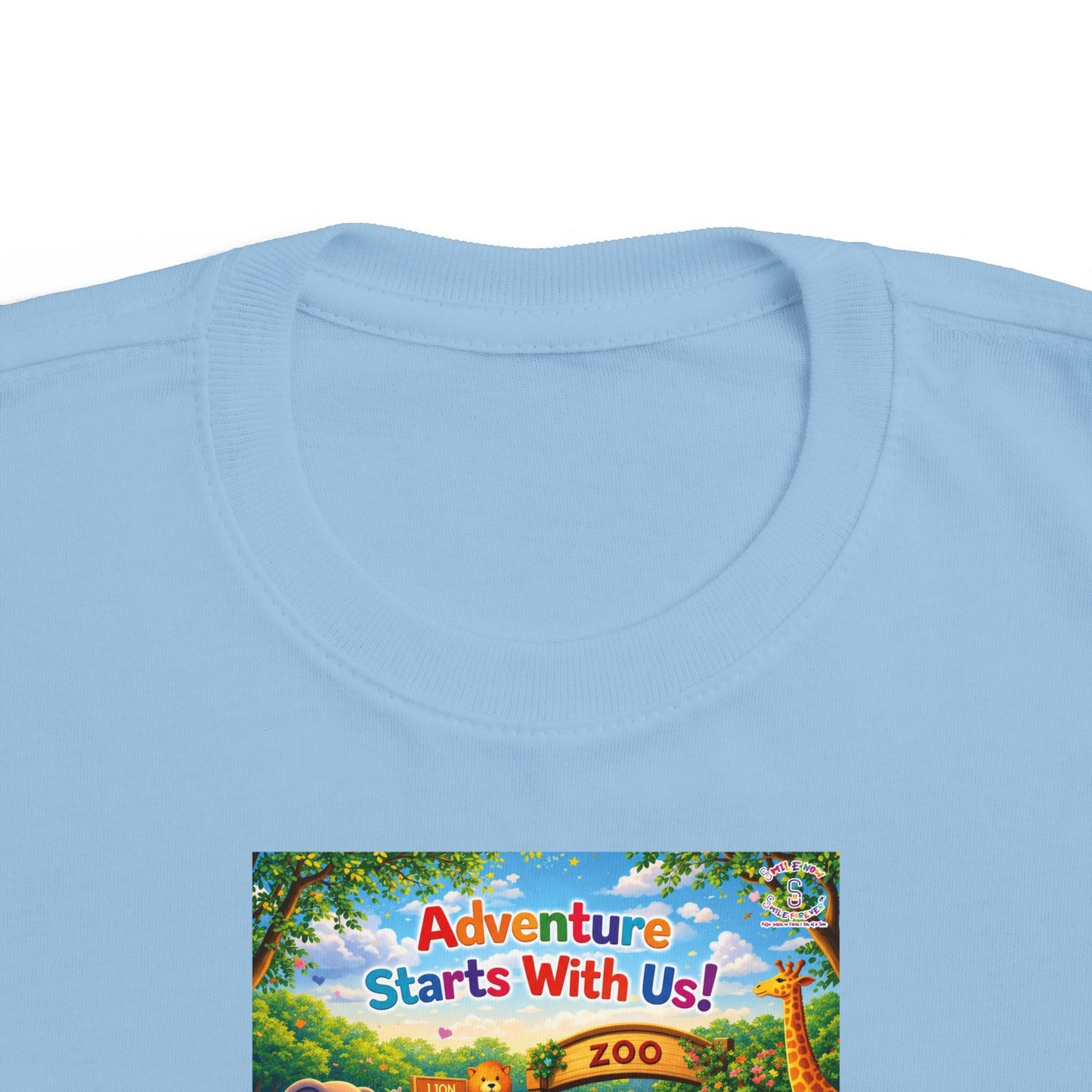 Lani™ Toddler's Fine Jersey Tee – "Adventure Starts With Us!" Graphic