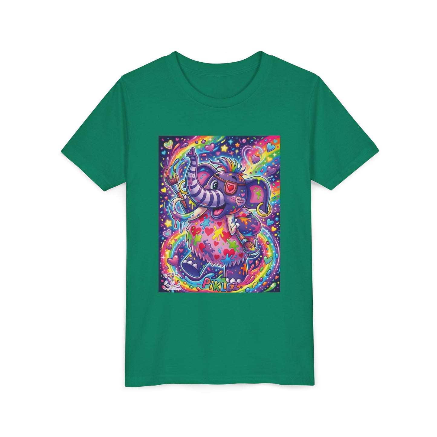 Piklez™ Youth Short Sleeve Tee – "Magic Paint!" Graphic Shirt | Smile Universe Collection