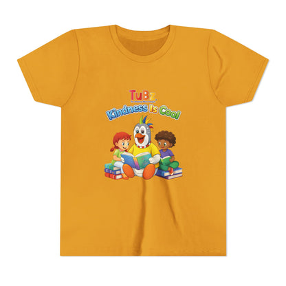 TuBz™ "Kindness Is Cool" Kids T-Shirt - Positive Message Graphic Tee | Smile Universe TuBz4Kidz