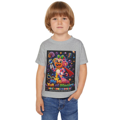 Panz™ Heavy Cotton™ Toddler T-Shirt – "My Mind is Full of Magic" Graphic | Smile Universe Collection
