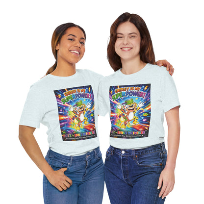 Potz™ Unisex Jersey Short Sleeve Tee – "Energy is My Superpower!" Graphic Tee | Smile Universe Collection