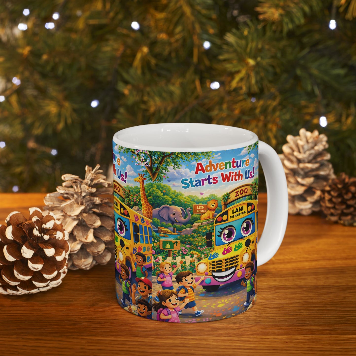 Lani™ Ceramic Mug (11oz & 15oz) – "Adventure Starts With Us!" Graphic