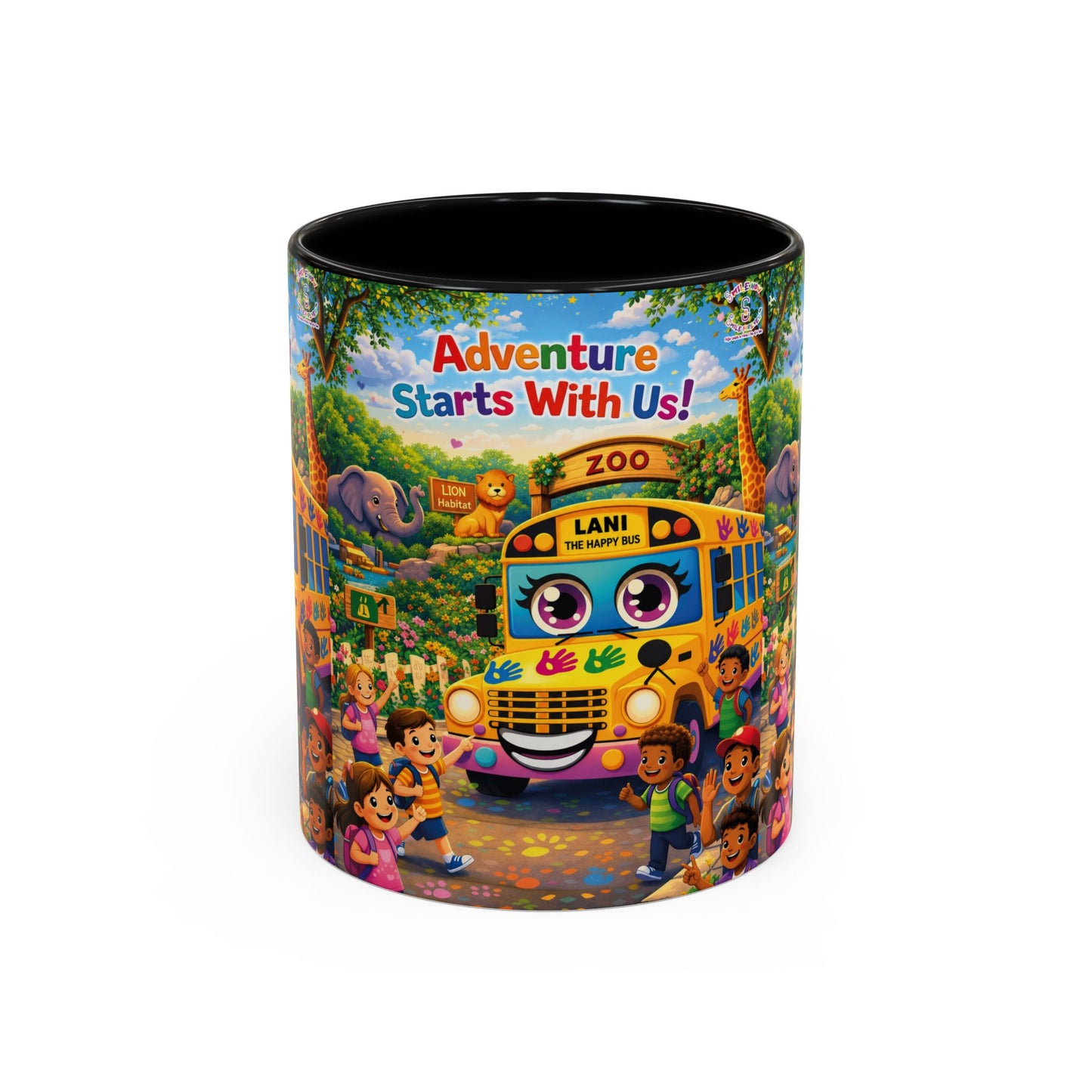 Lani™ Accent Coffee Mug (11oz & 15oz) – "Adventure Starts With Us!" Graphic