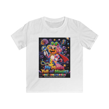 Panz™ Kids Softstyle Tee – "My Mind is Full of Magic" Graphic | Smile Universe Collection