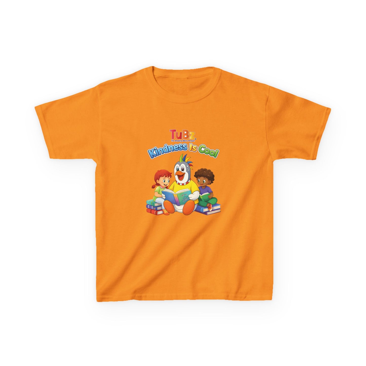 TuBz™ "Kindness Is Cool" Kids T-Shirt - Positive Message Graphic Tee | Smile Universe TuBz4Kidz