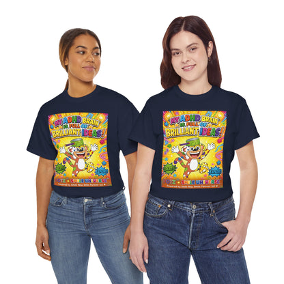 Potz™ Unisex Heavy Cotton™ Tee – "My ADHD Brain is Full of Brilliant Ideas!" Graphic Tee | Smile Universe Collection