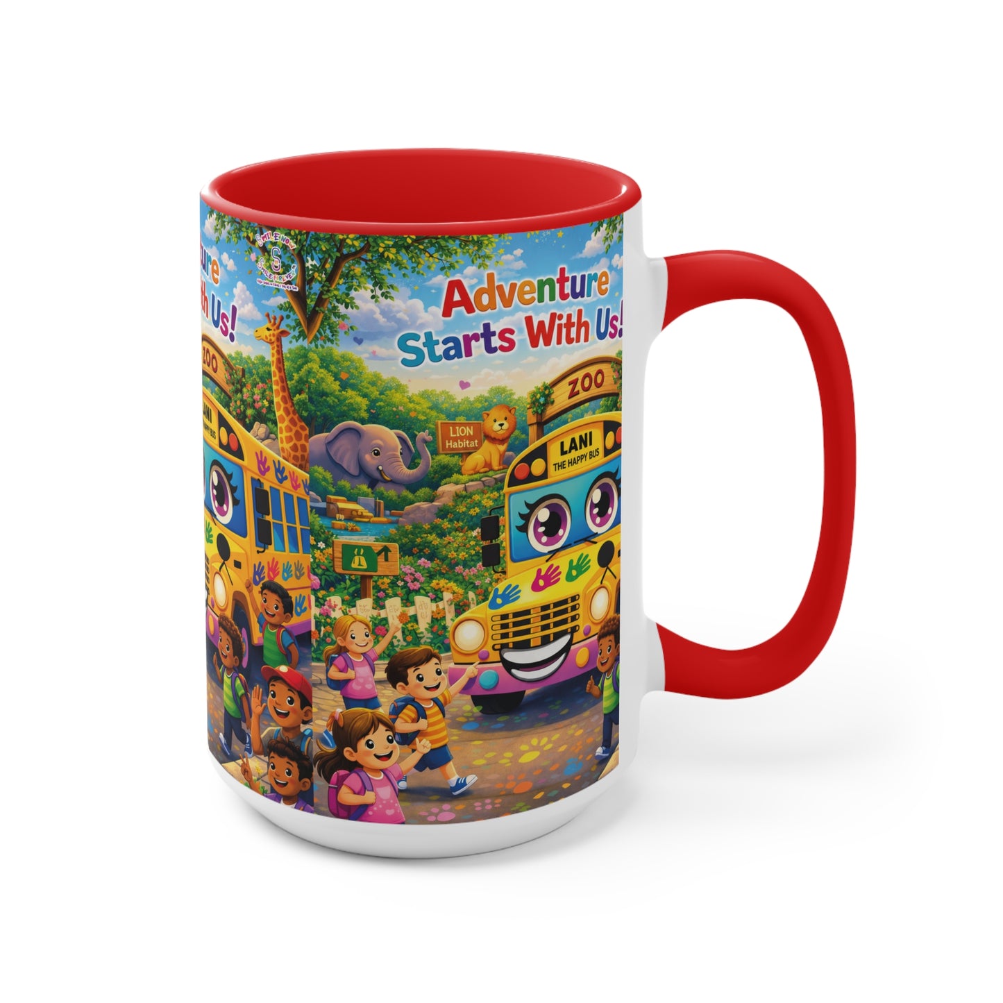 Lani™ Accent Mug – "Adventure Starts With Us!" Graphic
