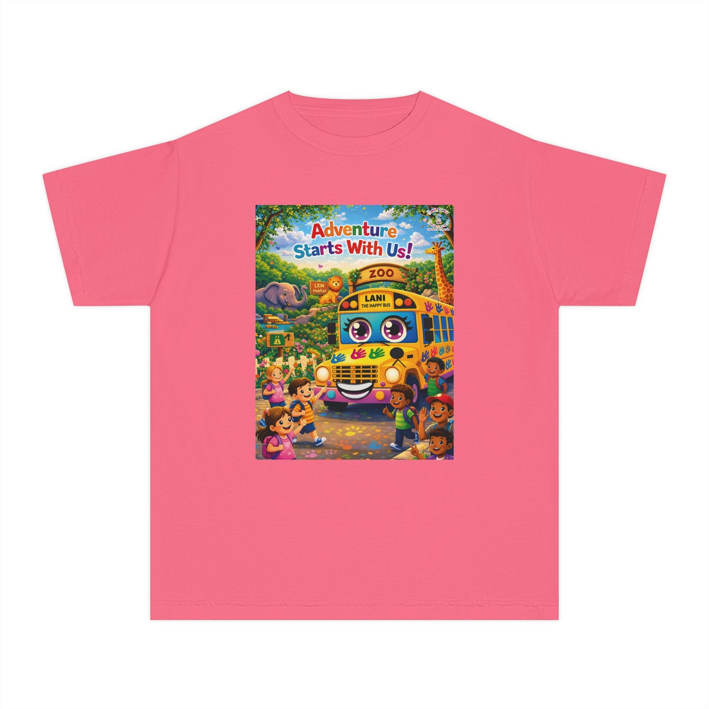 Lani™ Youth Midweight Tee – "Adventure Starts With Us!" Graphic