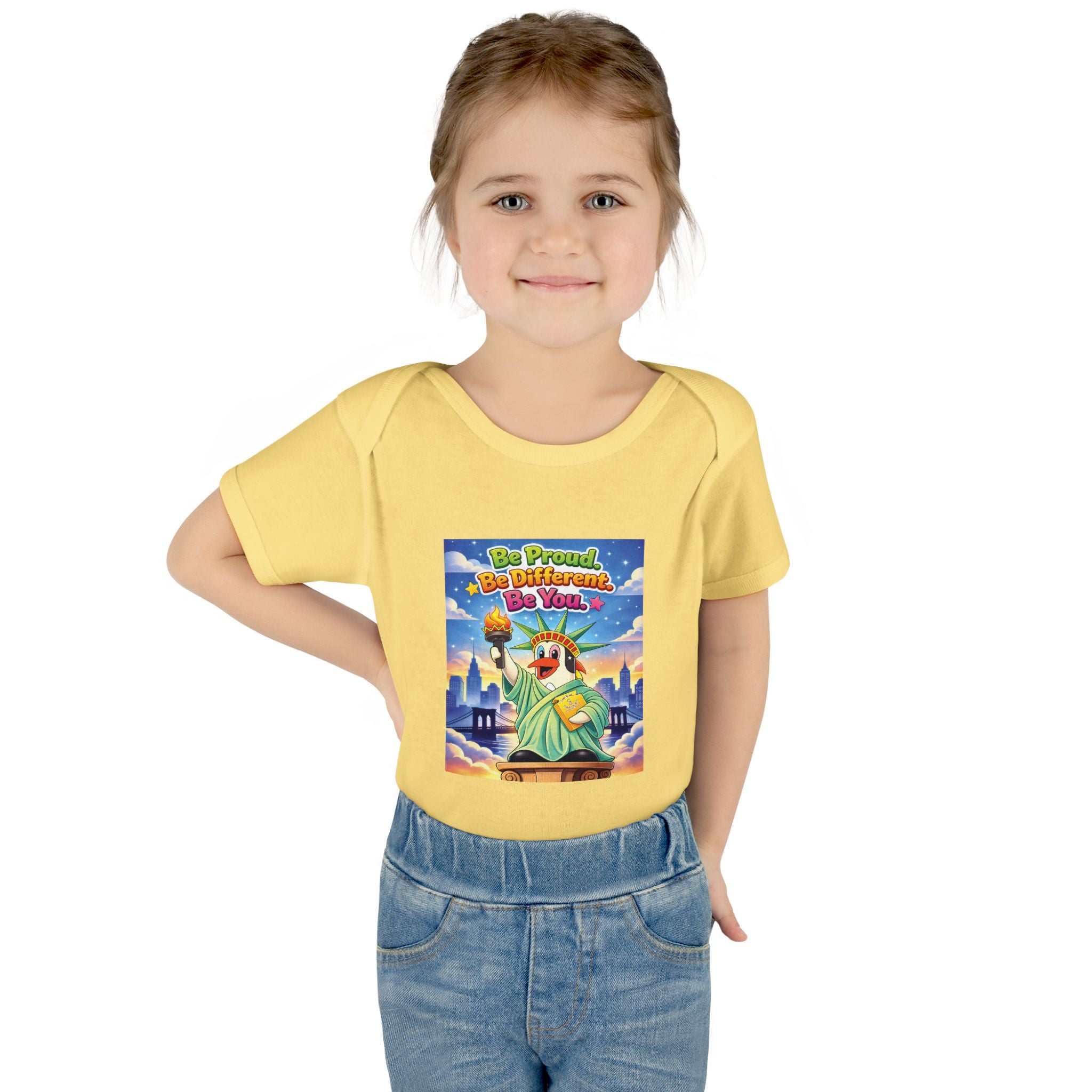 TuBz™ "Be Proud. Be Different. Be You." Infant Bodysuit - Inspirational Baby Onesie