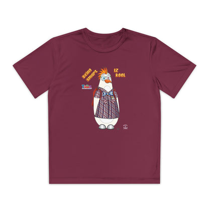 TuBz™ "Being Smart Iz Kool" Youth Competitor T- Shirt - Character Dress-Up Graphic Tee