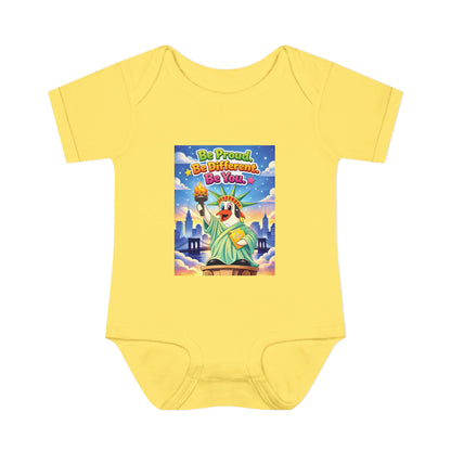 TuBz™ "Be Proud. Be Different. Be You." Infant Bodysuit - Inspirational Baby Onesie