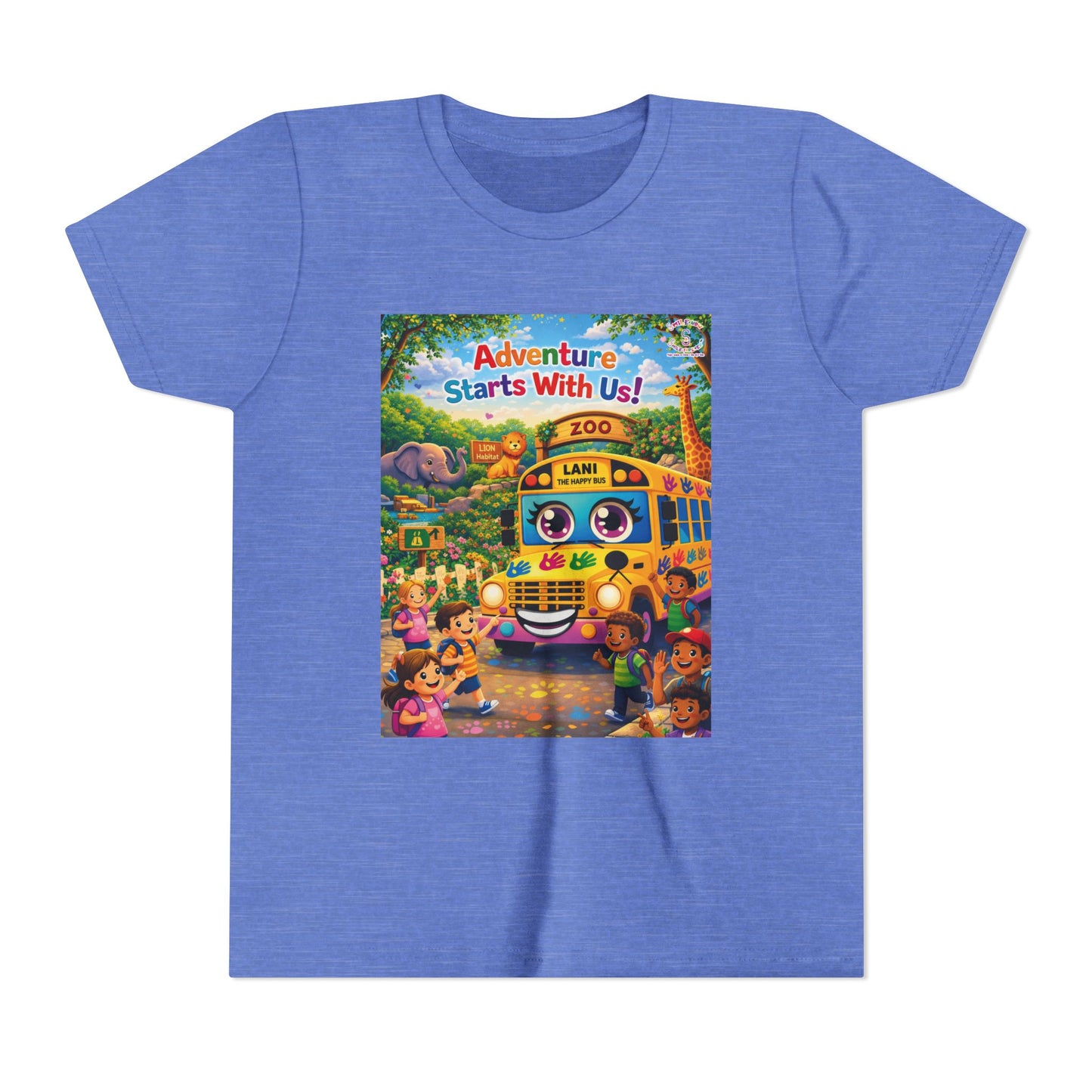 Lani™ Youth Short Sleeve Tee – "Adventure Starts With Us!" Graphic