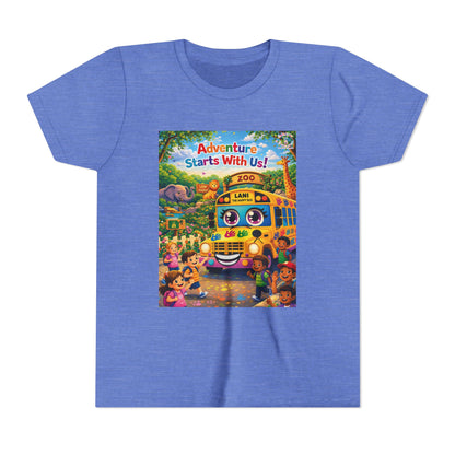 Lani™ Youth Short Sleeve Tee – "Adventure Starts With Us!" Graphic