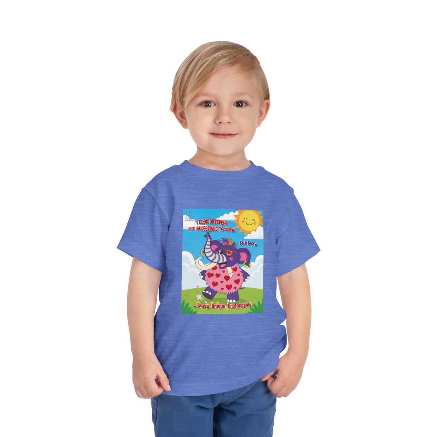 Piklez™ Toddler Tee – “Destined to Shine” Graphic Shirt | Smile Universe Collection