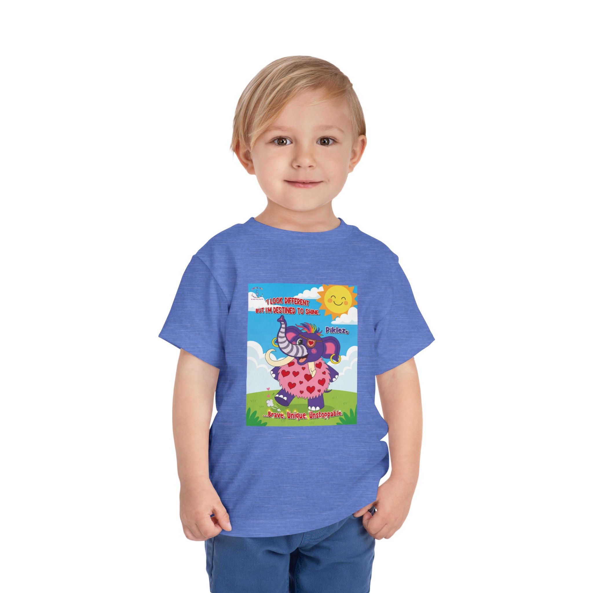 Piklez™ Toddler Tee – “Destined to Shine” Graphic Shirt | Smile Universe Collection