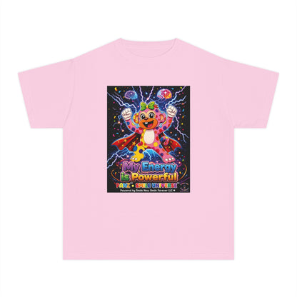 Panz™ Youth Midweight Tee – "My Energy is Powerful" Graphic Tee | Smile Universe Collection