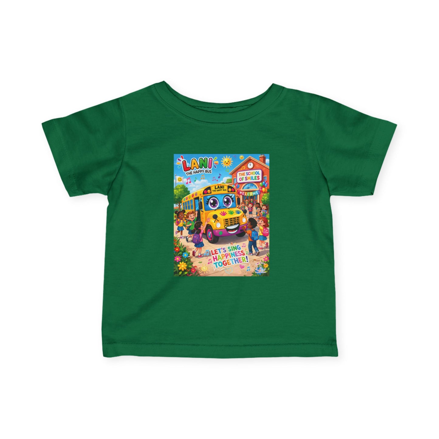 Lani™ Infant Fine Jersey Tee – "Let's Sing Happiness Together!" Graphic
