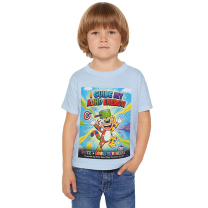 Potz™ Heavy Cotton™ Toddler T-Shirt – "I Guide My ADHD Energy!" Graphic Tee | Smile Universe Collection