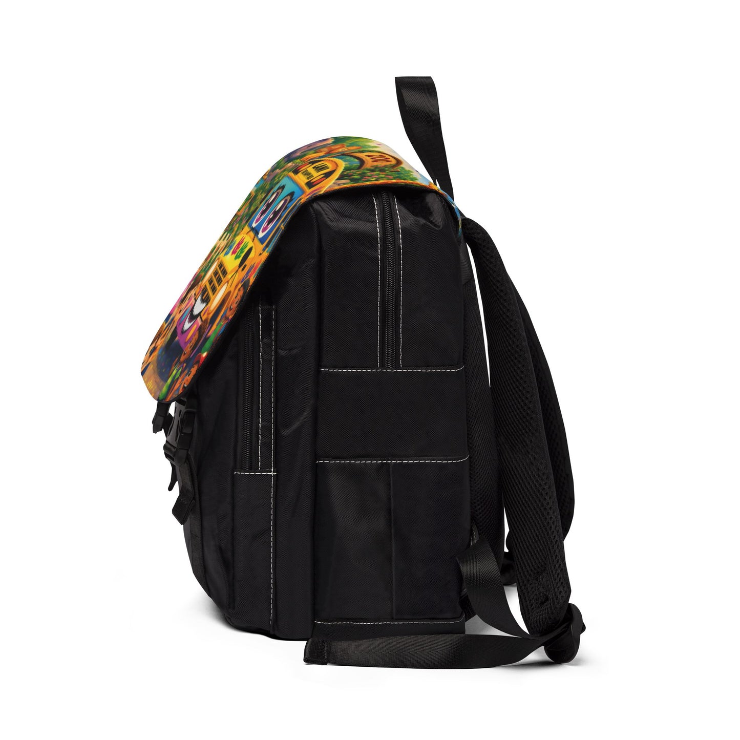 Lani™ Unisex Casual Shoulder Backpack – "Adventure Starts With Us!" Graphic