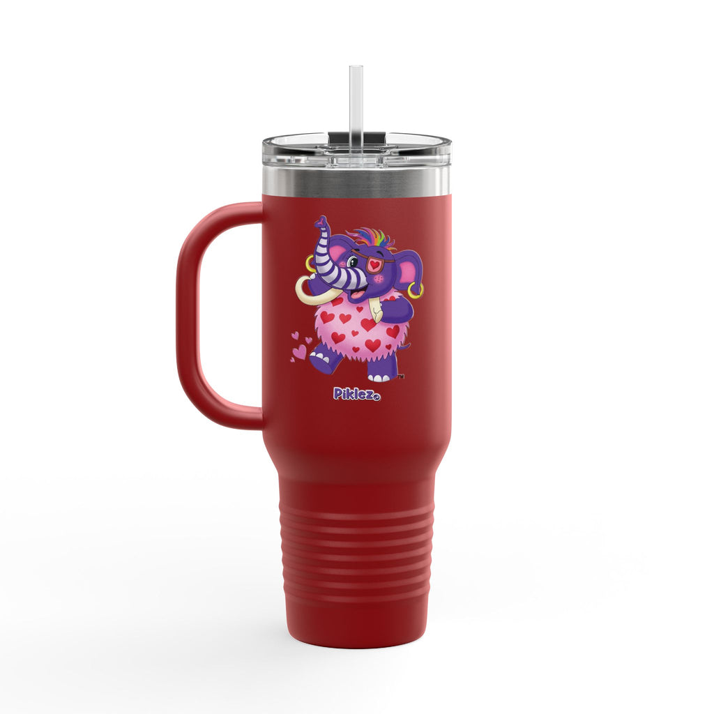 Piklez™ 40oz Insulated Travel Mug – "Full of Love!" Graphic | Smile Universe Collection