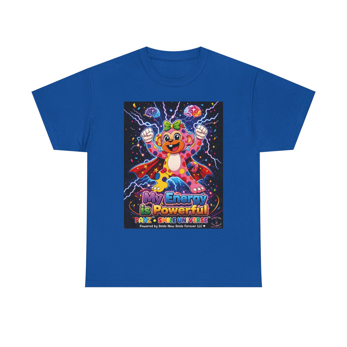 Panz™ Unisex Heavy Cotton™ Tee For Adult – "My Energy is Powerful" Graphic Tee | Smile Universe Collection