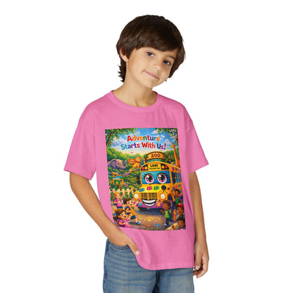 Lani™ Youth DryBlend® T-Shirt – "Adventure Starts With Us!" Graphic