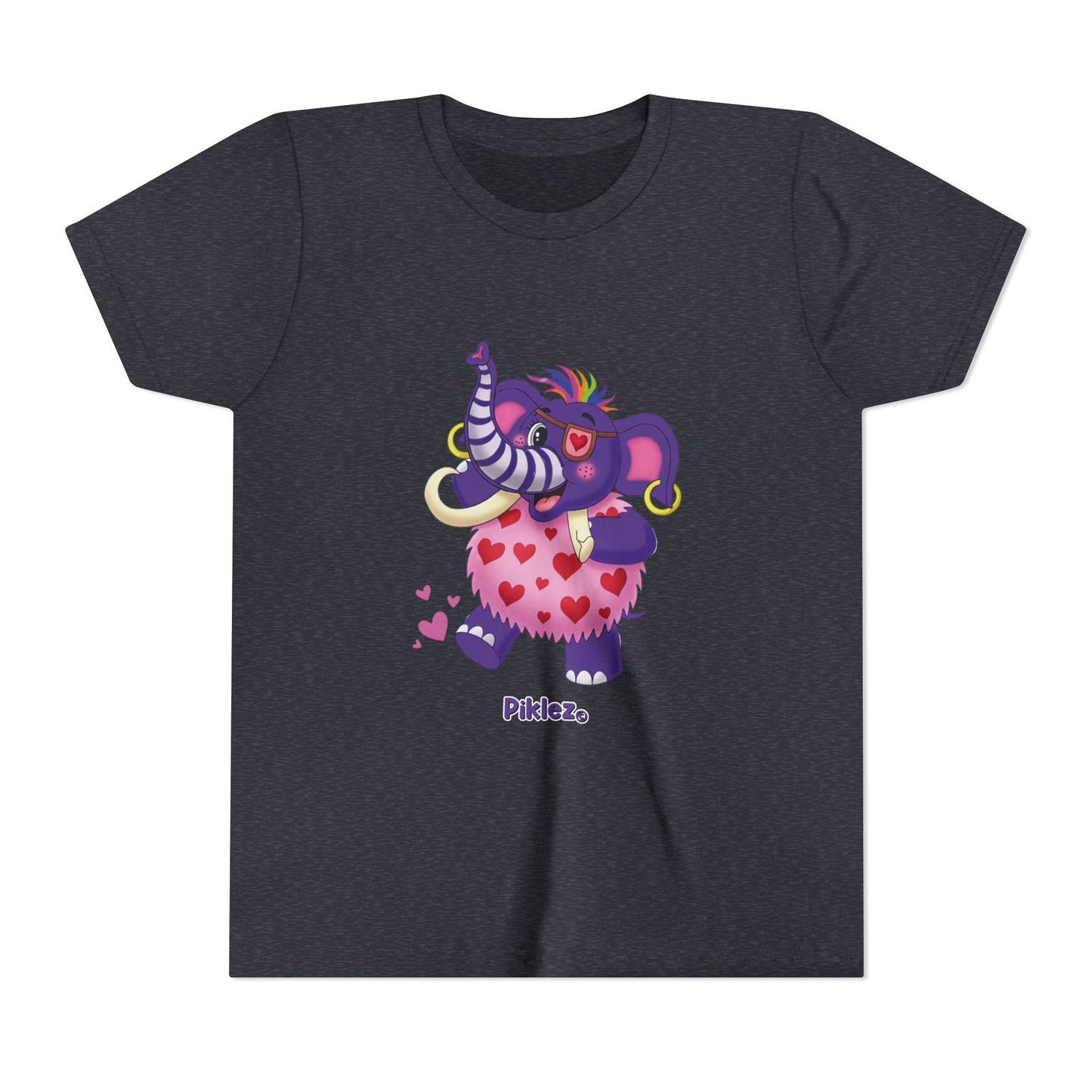 Piklez™ Youth Short Sleeve Tee – "Full of Love!" Graphic Shirt | Smile Universe Collection