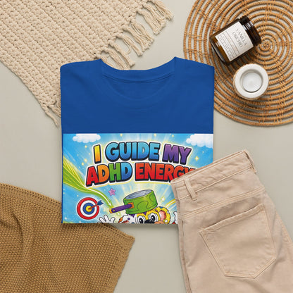 Potz™ Unisex Heavy Cotton™ Tee – "I Guide My ADHD Energy!" Graphic Tee | Smile Universe Collection