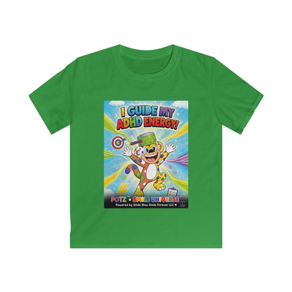 Potz™ Kids Softstyle Tee – "I Guide My ADHD Energy!" Graphic Tee | Smile Universe Collection