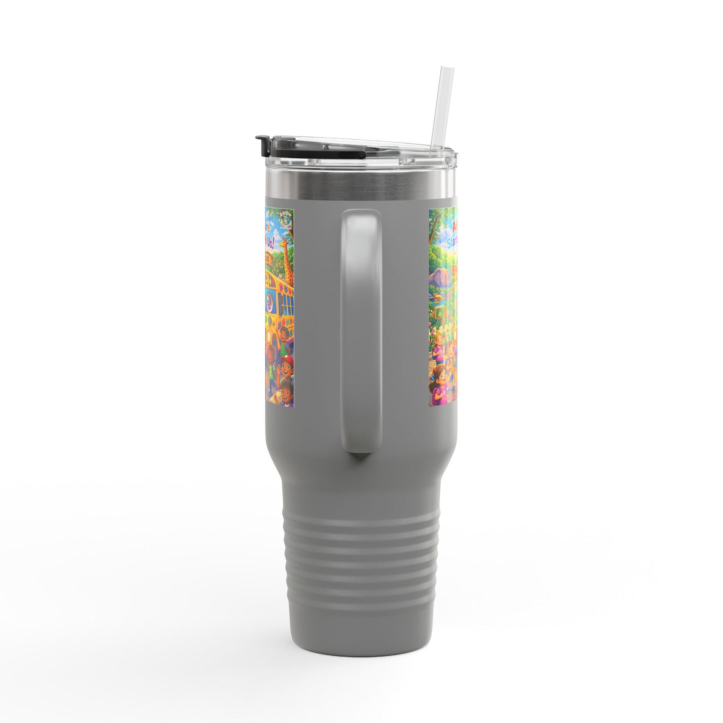 Lani™ 40oz Insulated Travel Mug – "Adventure Starts With Us!" Graphic