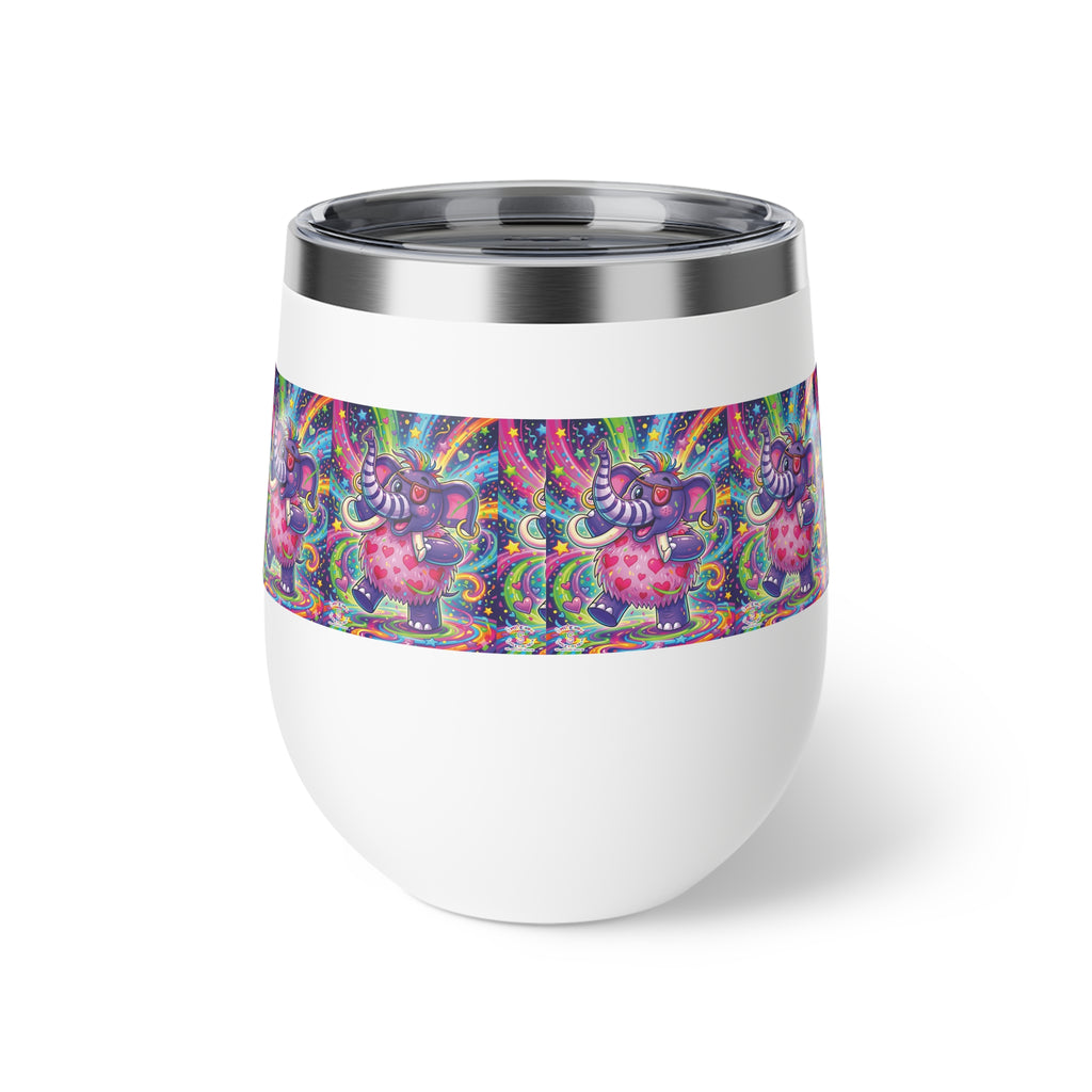 Piklez™ 12oz Copper Vacuum Insulated Cup – "Born to Celebrate!" Graphic | Smile Universe Collection