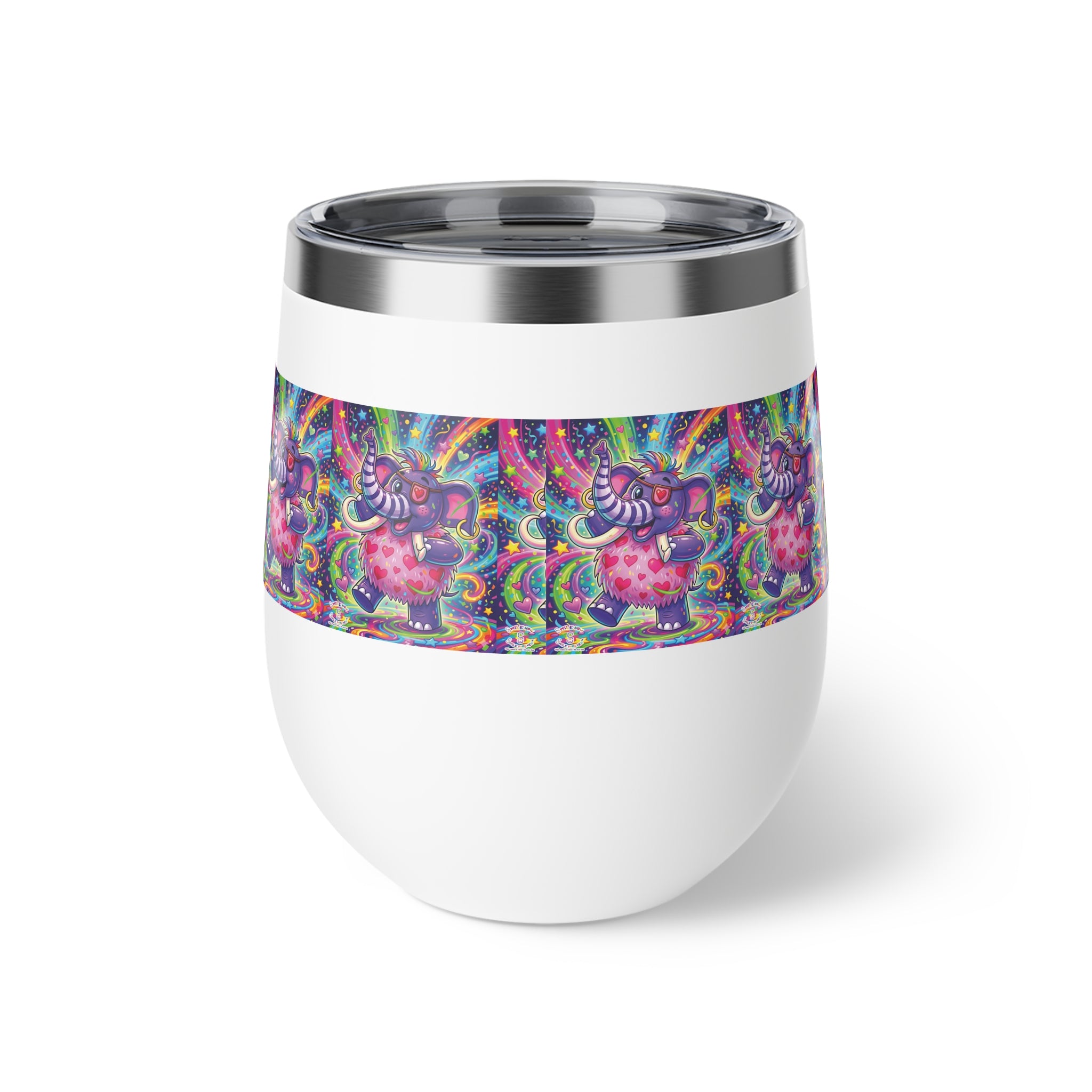 Piklez™ 12oz Copper Vacuum Insulated Cup – "Born to Celebrate!" Graphic | Smile Universe Collection