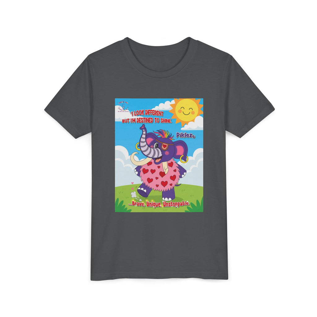 Piklez™ Kids T-Shirt Youth Tee – “Destined to Shine” Graphic Tee | Smile Universe Collection
