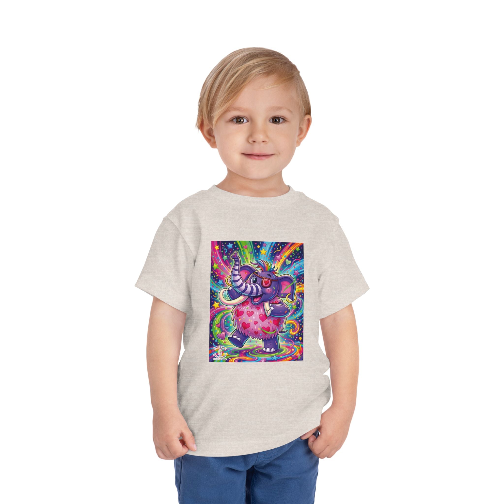 Piklez™ Toddler Short Sleeve Tee – "Born to Celebrate!" Graphic Shirt | Smile Universe Collection