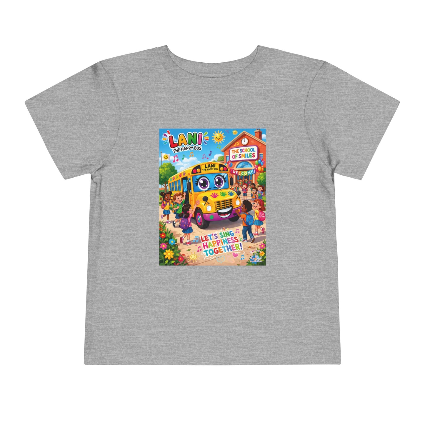 Lani™ Toddler Short Sleeve Tee – "Let's Sing Happiness Together!" Graphic