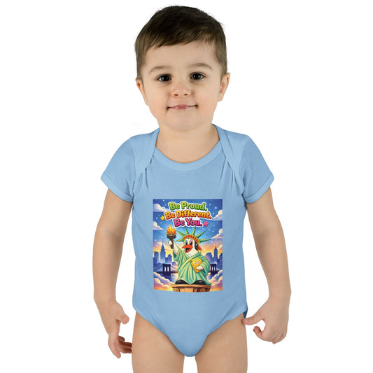 TuBz™ "Be Proud. Be Different. Be You." Infant Bodysuit - Inspirational Baby Onesie