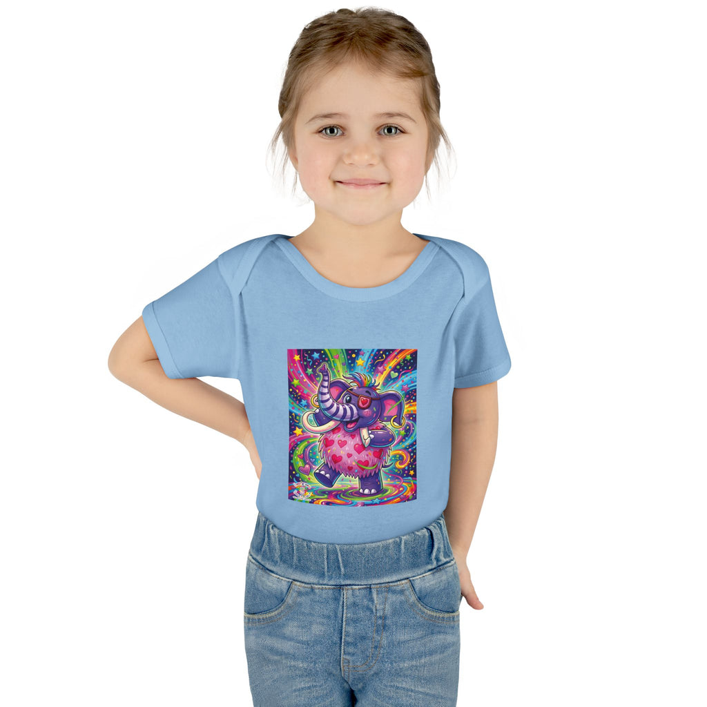 Piklez™ Infant Baby Rib Bodysuit – "Born to Celebrate!" Graphic | Smile Universe Collection