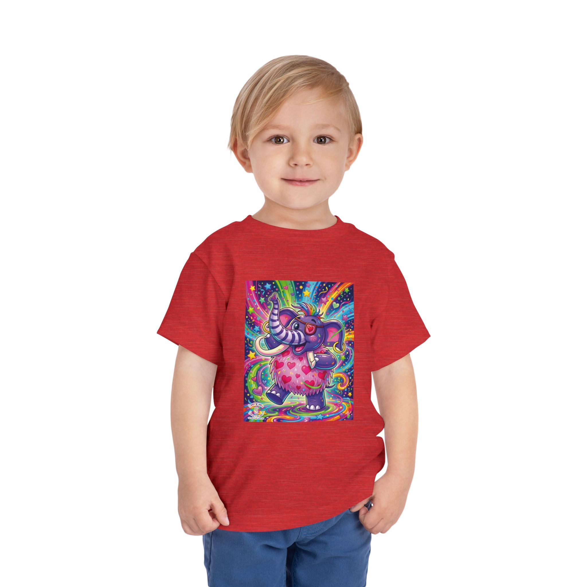 Piklez™ Toddler Short Sleeve Tee – "Born to Celebrate!" Graphic Shirt | Smile Universe Collection