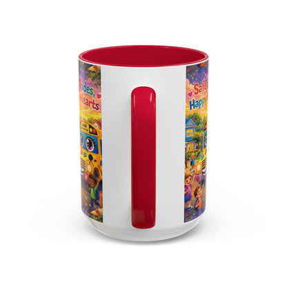 Lani™ Colorful Mug (11oz & 15oz) – "Safe Rides, Happy Hearts" Graphic
