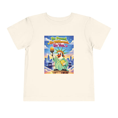 TuBz™ "Be Proud. Be Different. Be You." Toddler T- Shirt - Inspirational Kids Tee