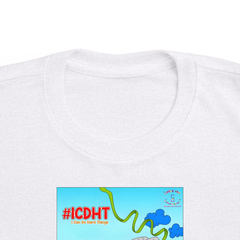TuBz™ "I Can Do Hard Things" Toddler T-Shirt | Toddler's Fine Jersey Tee  - Positive Kids Graphic Tee