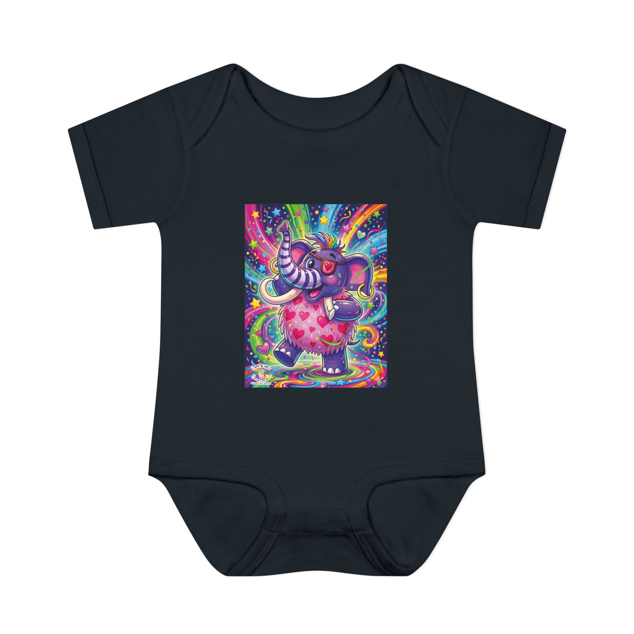 Piklez™ Infant Baby Rib Bodysuit – "Born to Celebrate!" Graphic | Smile Universe Collection